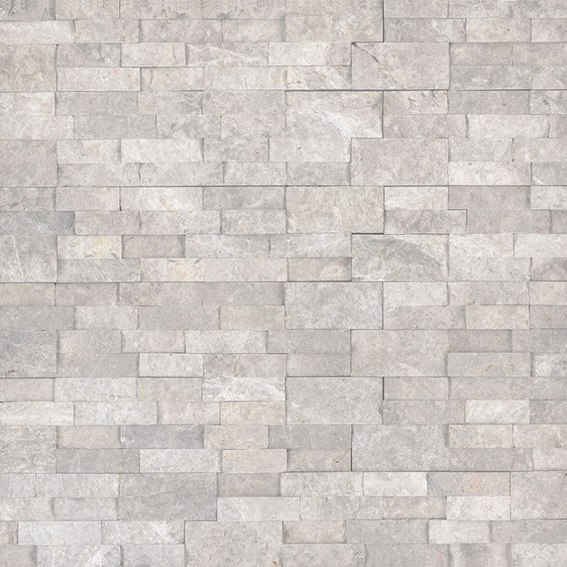 Rockmount Stacked Stone Panel Silver Canyon Marble Ledgestone - Split Face - 6" X 24"
