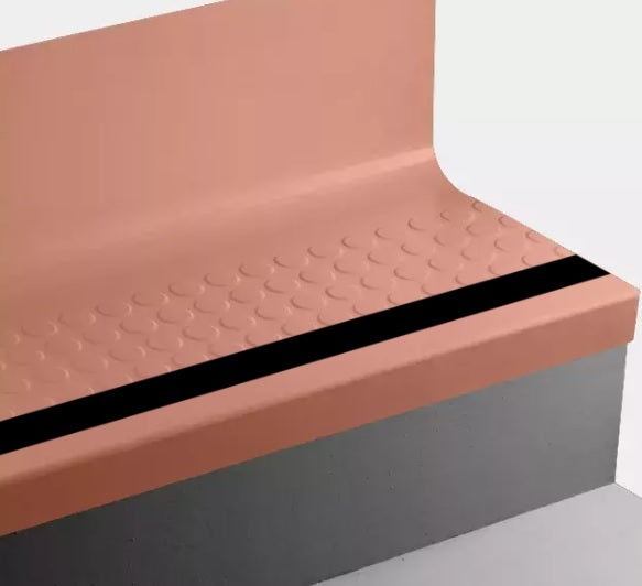 Johnsonite Tangerine Tango Rubber Stair Tread Trim