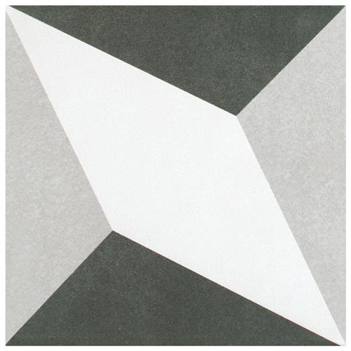 Twenties Diamond Ceramic Tile - Matte - 7 3/4" x 7 3/4"