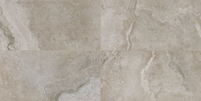 Archaia Atlas Gray Porcelain Tile - Matte - 12" X 24"