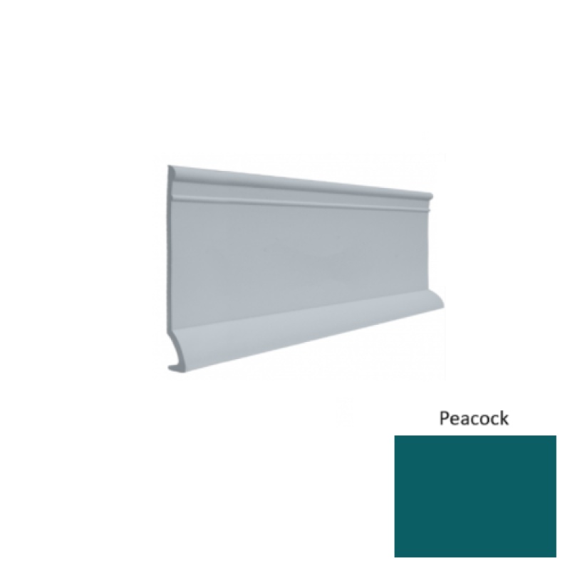 Contours #90 Intrigue Peacock Rubber Profiled Wall Base - Satin