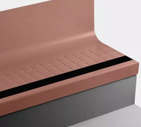 Johnsonite Hot Spice Raised Square Rubber Stair Tread