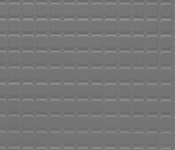 Johnsonite Charcoal Raised Square Solid Color Rubber Tile - Textured