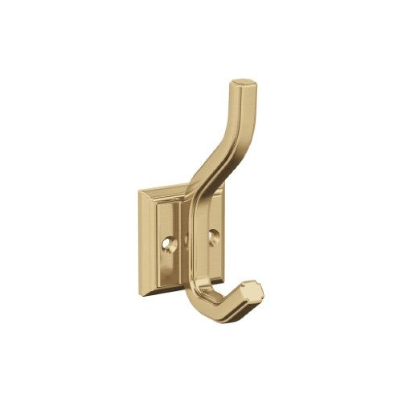 Aliso Zinc Double Prong Decorative Hook - Champagne Bronze - 4 1/2" (114 Mm) Length