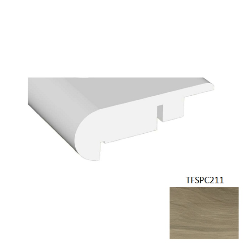 Luxury Vinyl Flush Stair Nose Trim – Matte, 2.84" x 94.49"
