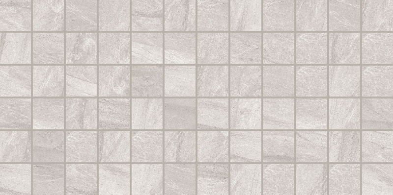 Linden Point Grigio Ceramic Mosaic - 2" x 2" - Matte