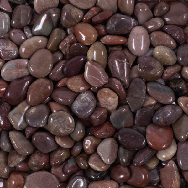 Red Small Marble Loose Pebble - Ultra Polished