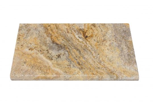 Scabos Cross Cut Travertine Pool Coping - Unfilled & Honed