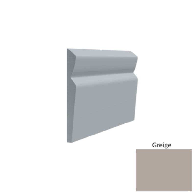 Contours #80 Divine Greige Rubber Profiled Wall Base - Satin - 4 1/2" X 8 Ft