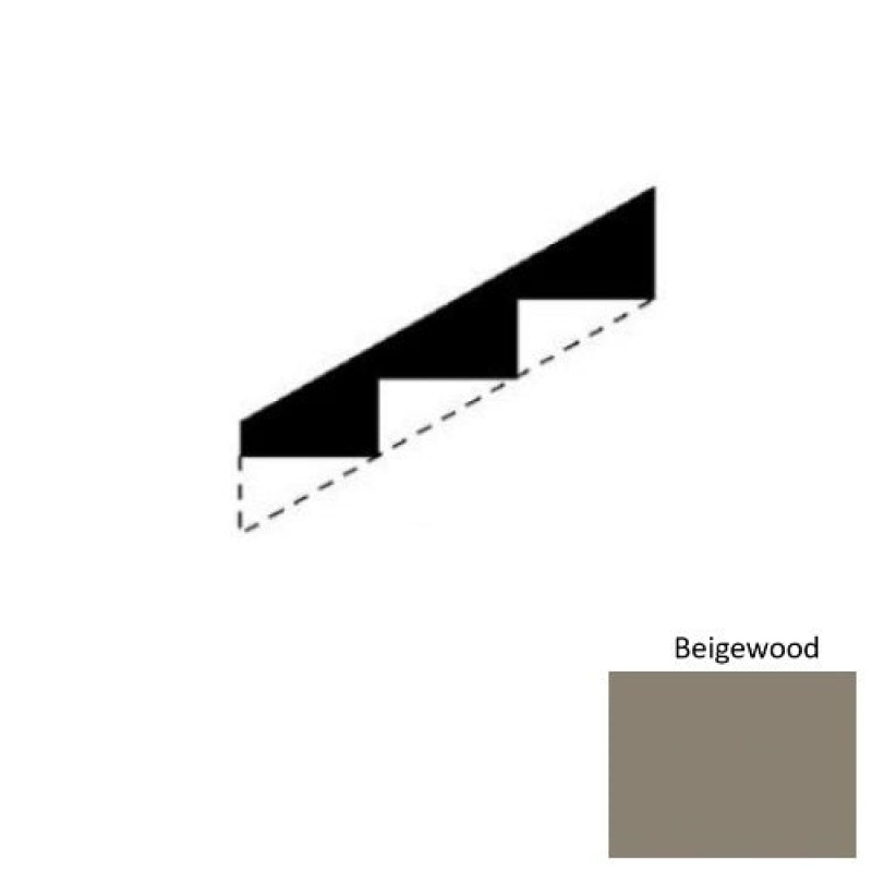 Solid Beigewood Rubber Stringers - Smooth