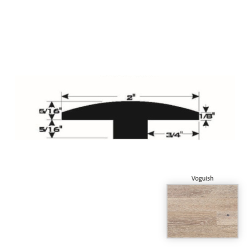 Contempo European White Oak Voguish 90" T Molding