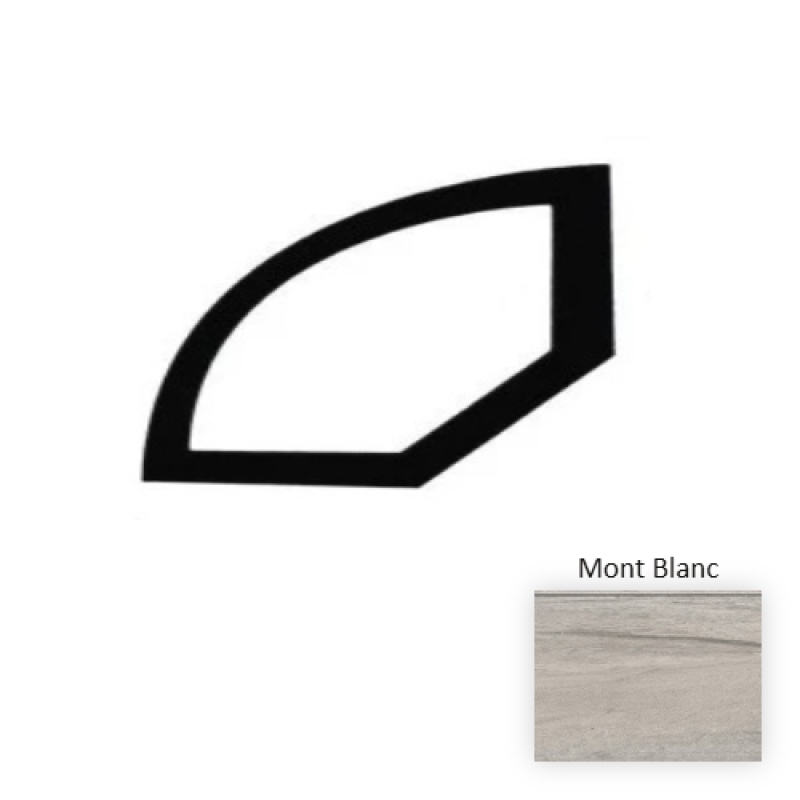 Sierra Mont Blanc Luxury Vinyl Moulding / Trim - 94.5" Quarter Round - Embossed