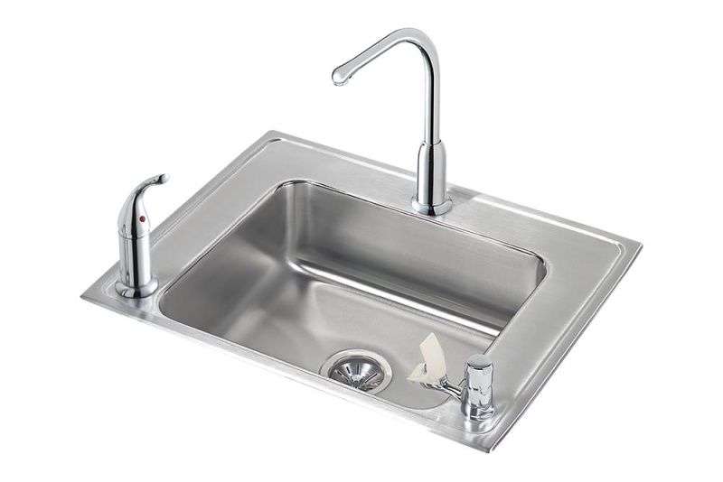 Drkad282245rffc Lustertone Classic Stainless Steel Drop In Single Bowl Workstation Kitchen Sink - 28" X 22" X 4 1/2" - Stainless Steel