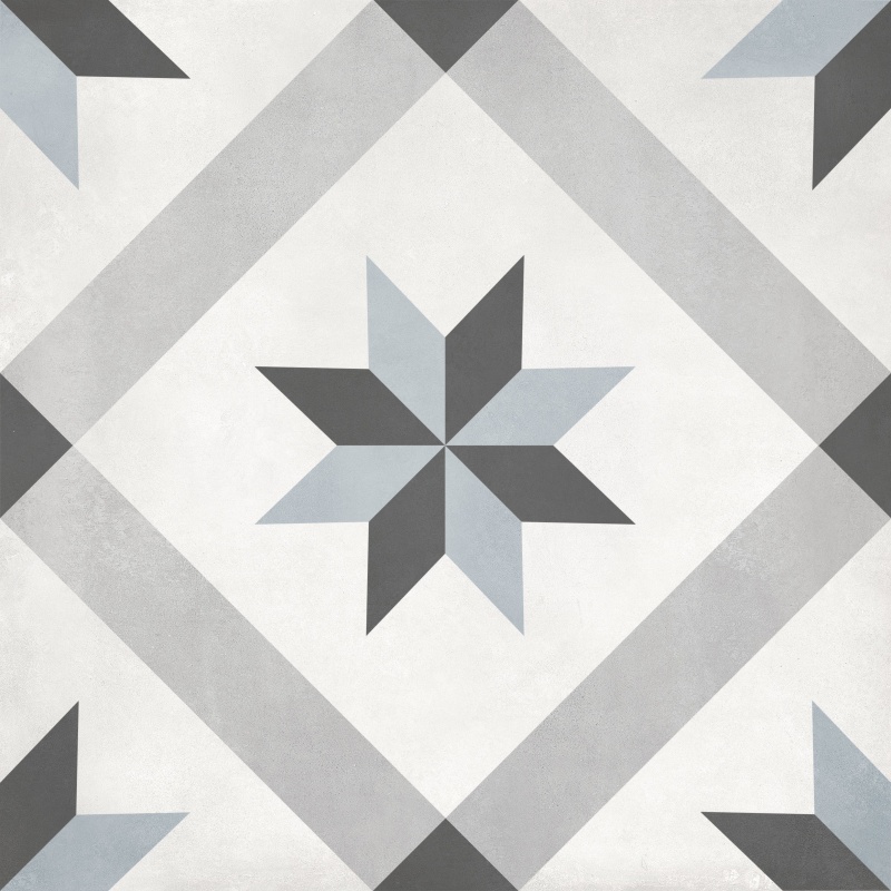 Form Tide Compass Porcelain Tile - Matte - 8" X 8"
