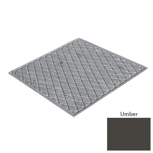 Flextones Umber Rubber Diamond Landing Tile - Textured - 27" X 27"
