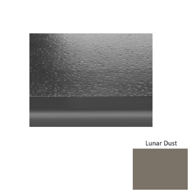 Solid 99 Lunar Dust Hammered With 2" Nose Rubber (Sq) Stair Tread - Hammered