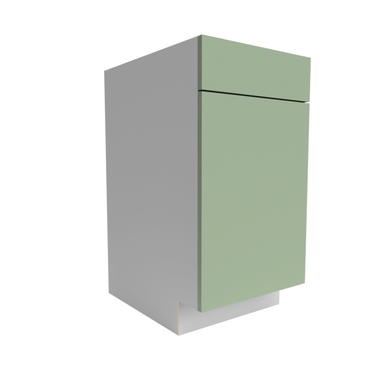 Manhattan Sage Green Matte Wood Kitchen Base Cabinet