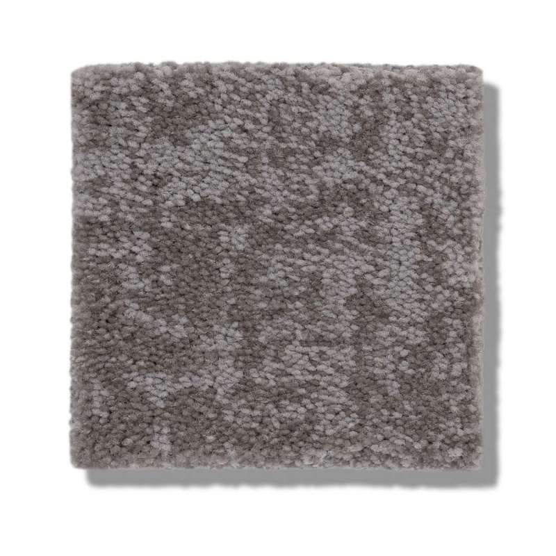 Caress By Shaw Fine Structure Grounded Gray Nylon Carpet