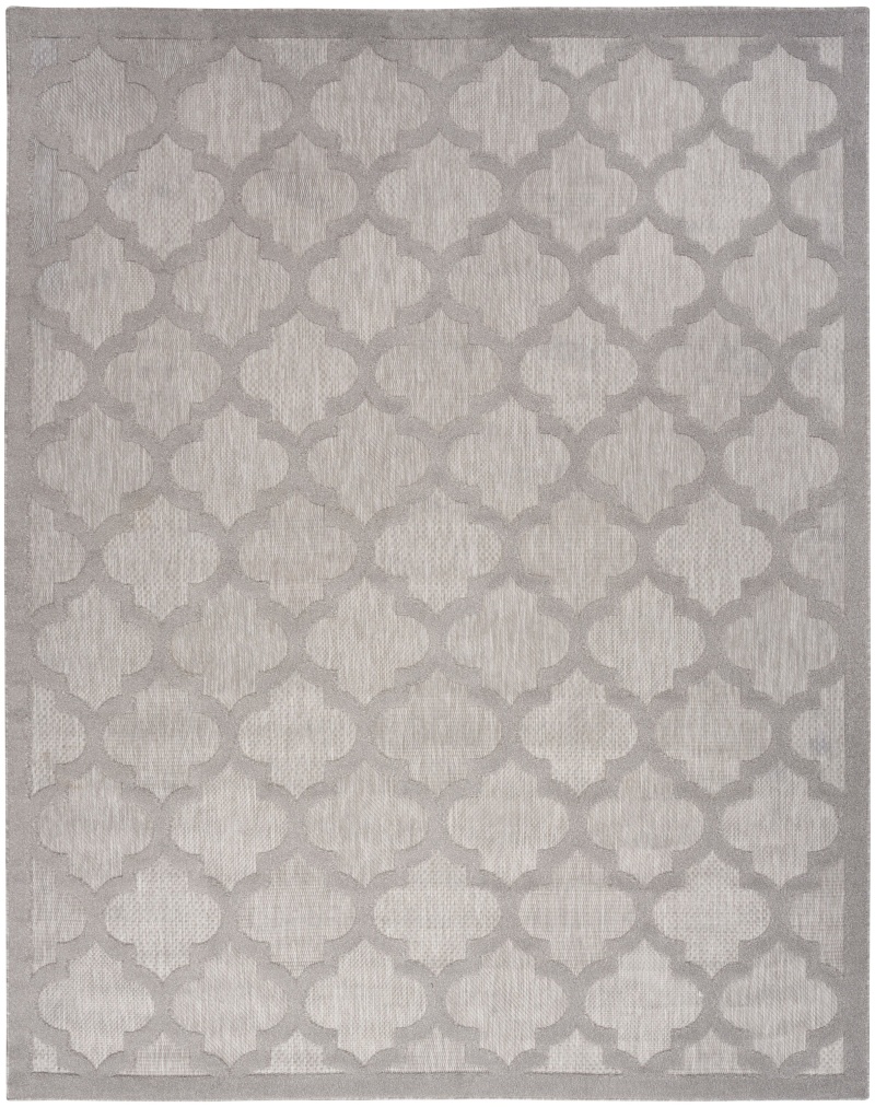 Easy Care Silver Grey Modern Area Rug