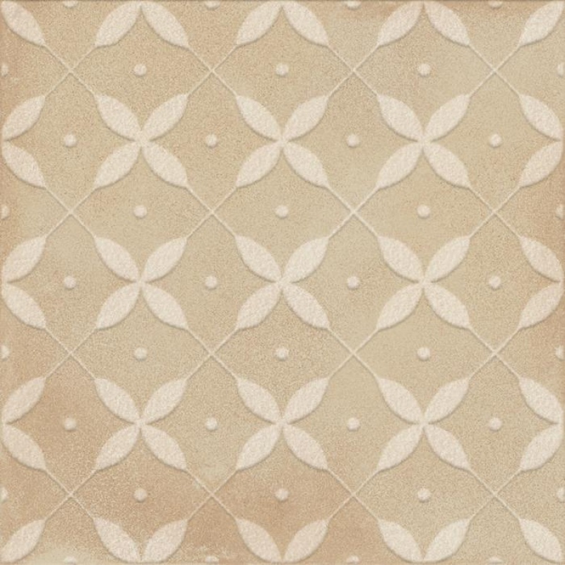Amuri Decoro Zucchero Biscotto Porcelain Tile - Matte - 8" x 8"