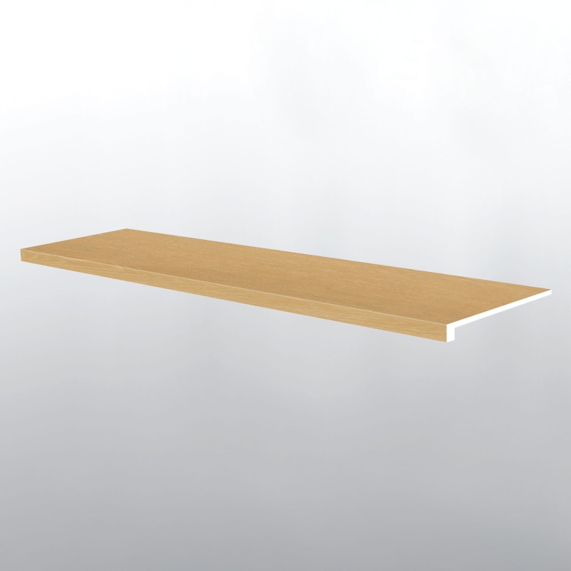 Everlife Lvt Nove Selbourne Luxury Vinyl Moulding / Trim - 12" X 47.25" Stair Tread Eased Edge - Low Gloss