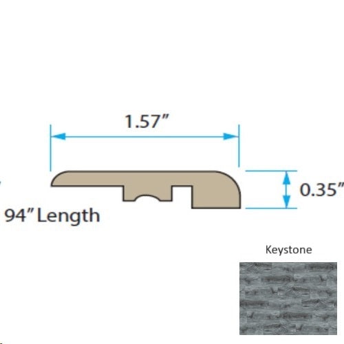 Sawatch Keystone Luxury Vinyl End Cap Trim