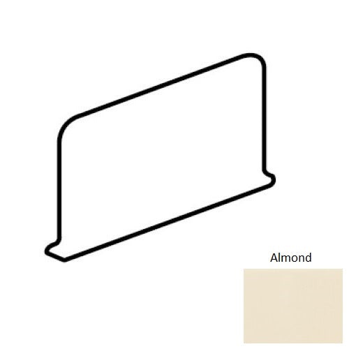 Color Wheel Classic Almond Ceramic Wall Trim Corner Right