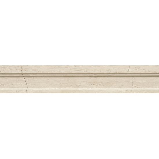 Ashen Gray Marble Wall Trim - 2 1/2" X 12" Chair Rail - Honed