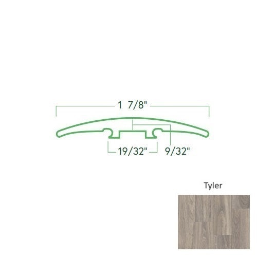 Freedom Tyler Luxury Vinyl Moulding / Trim - 96" 3 In 1 Reducer - Ceramic Bead