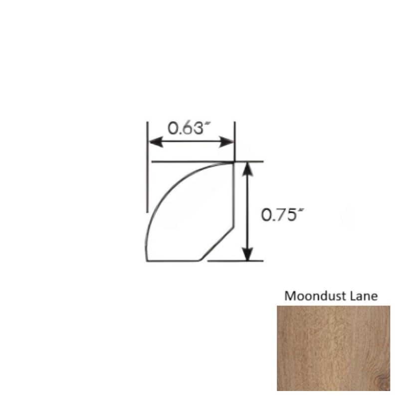 Americano Grande Moondust Lane 94" Quarter Round