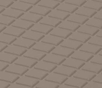 Johnsonite Saddlebrook Diamond Solid Color Rubber Tile - Textured - 24" X 24"