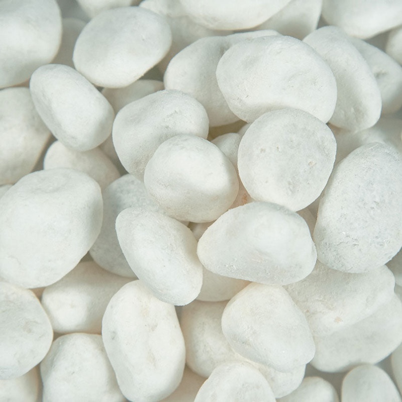 Piedra Himalaya White Marble Pebble - Natural