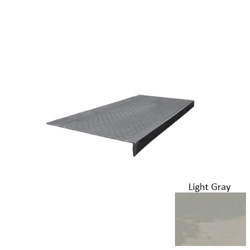 Light Gray Type 600 Diamond Profile Stair Tread
