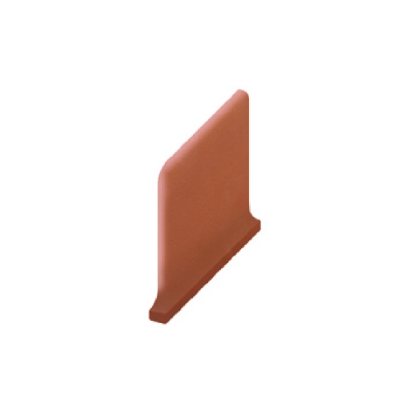 Colonial Red Quarry Floor Trim 6" x 6" Right Outside Cove Base