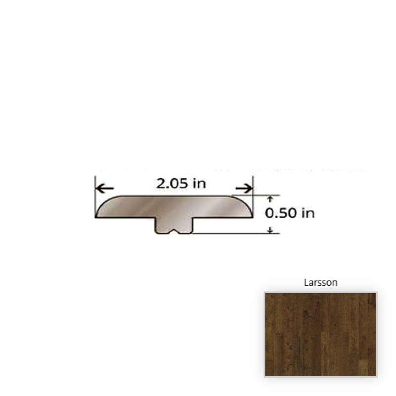 Grain And Saw Hickory Larsson Hardwood Moulding / Trim - 84.25" T Molding - Truemark Glaze Tek