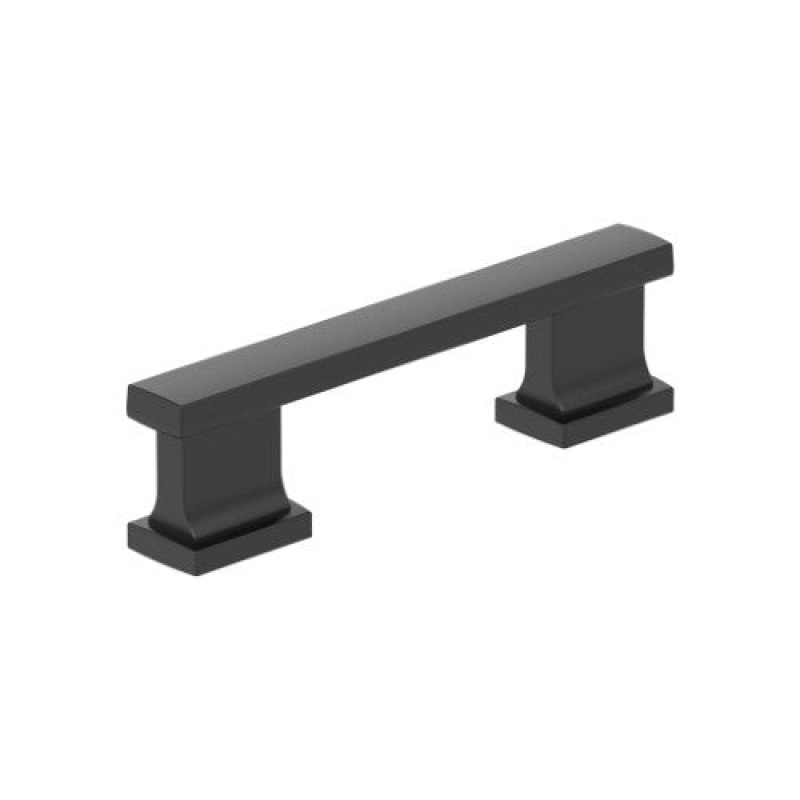 Triomphe Zinc Bar Cabinet Pull - Matte Black
