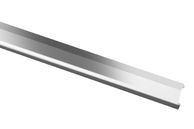 Diadec K Metal Tile Edging Trim - Polished Chrome Anodized Aluminum - 1/4" X 98 1/2"