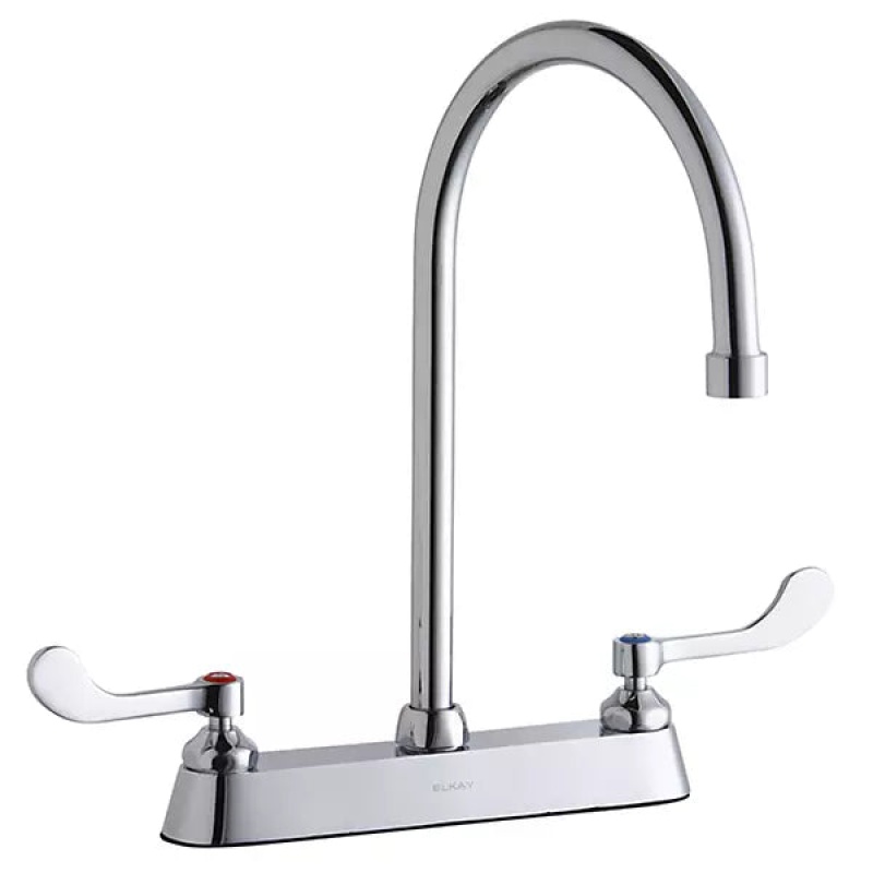 Chrome Wall Mount Kitchen Faucet