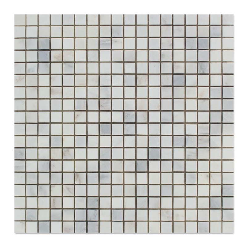 Oriental White Marble Mosaic 5/8" x 5/8"