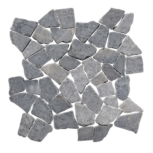 Random Grey Marble Marble Mosaic - Random - Tumbled
