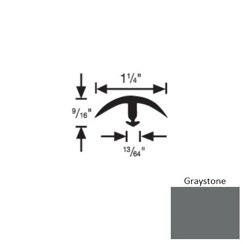 Flextones Graystone Vinyl 161 Snap Down Edging