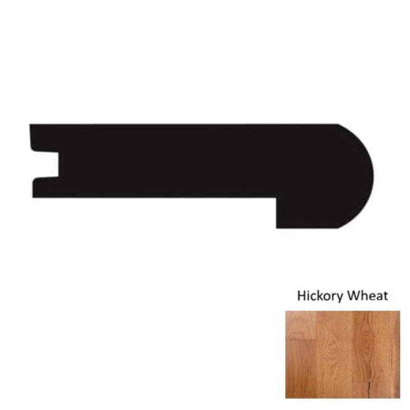 Traditional Wheat Hardwood Moulding / Trim - 94" Flush Stair Nose - Smooth