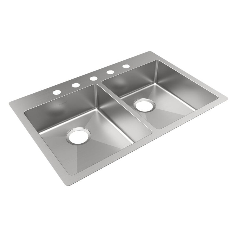 Elkay Crosstown Double Bowl Stainless Steel Kitchen Sink