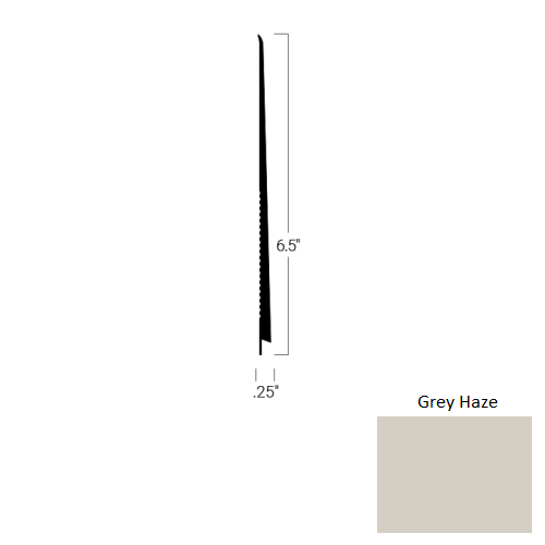 Johnsonite Grey Haze Rubber Tightlock Carpet Rubber Base