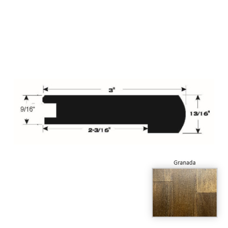 Barcelona European Walnut Granada Flush Stair Nose
