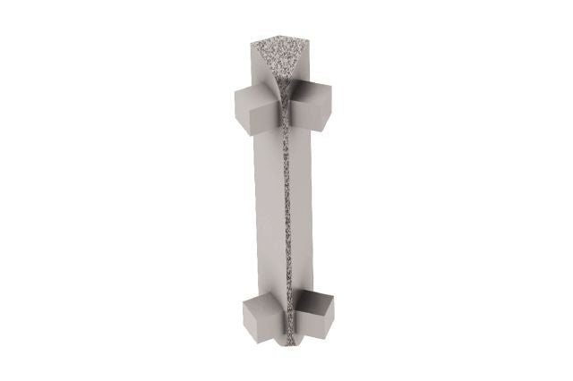 Rondec Ct 135 Degree Inside Corner Metal Tile Edging Trim - Pewter Textured Color Coated Aluminum