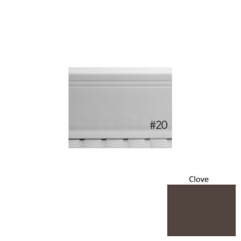 Pinnacle Plus #20 Draft Clove Rubber Coil Wall Base - 4" X 120 Ft