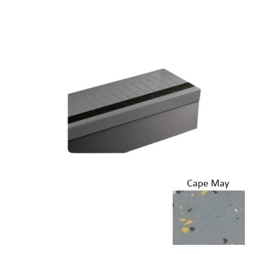 Johnsonite Cape May Raised Square Rubber Stair Tread