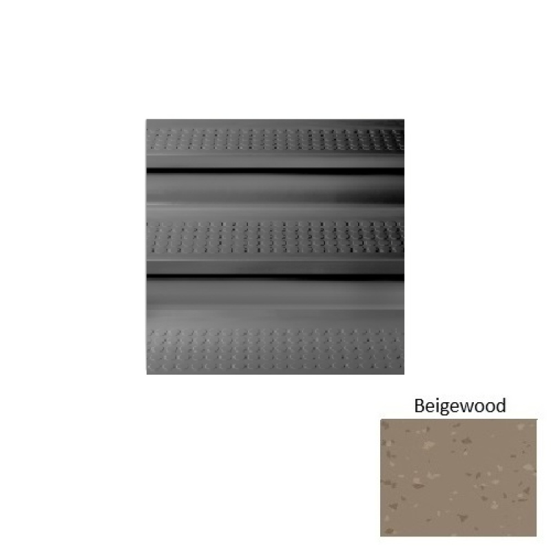 Symmetry 98 Beigewood Vantage Raised Circular Rubber (Sq) Stair Tread - Textured