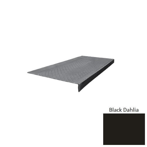 Flextones Black Dahlia Type 600 Distinct Designs Rubber - 12" X 72" Stair Tread - Diamond Profile Design